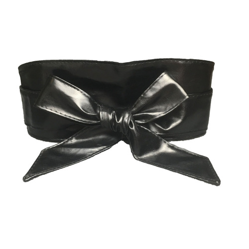 Wide Women's Belt with Butterfly Bow, Fashionable and Versatile Super Wide Decorative Soft Belt 101