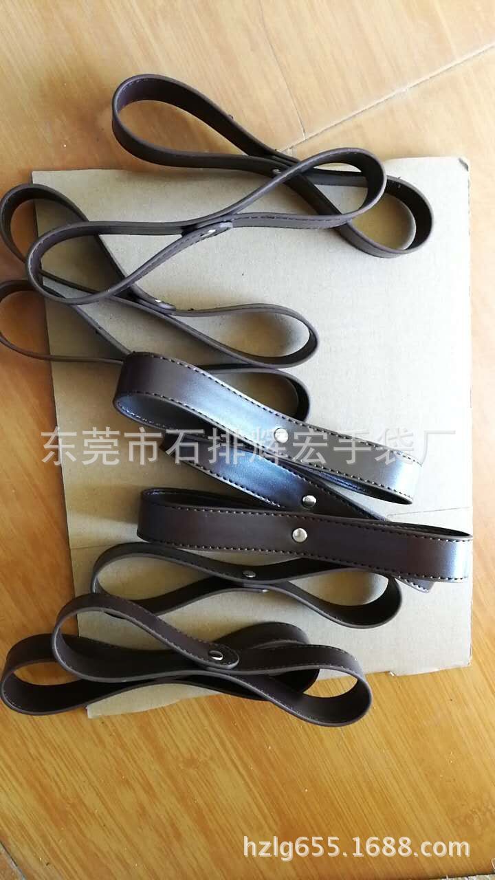 东莞手袋厂生产加工环保PU皮提手带皮手挽带音响收音机手提带子