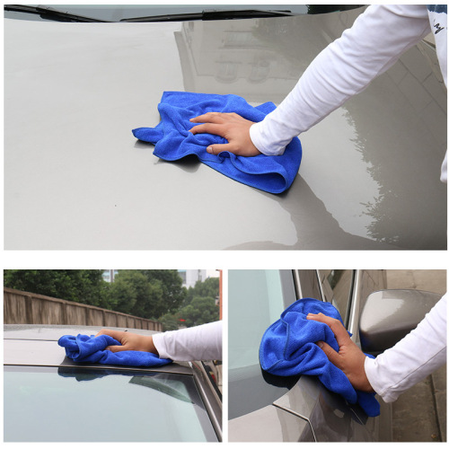 Car wash towel, car wipe towel, water-absorbent and thickened, special non-harming car, extra-large rag, car brushing supplies set