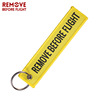 Foreign trade explosion computer embroidery keychain Hanging rope weaving key chain Remove Before Flight