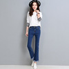 autumn new products high waist bell bottoms female Han edition
