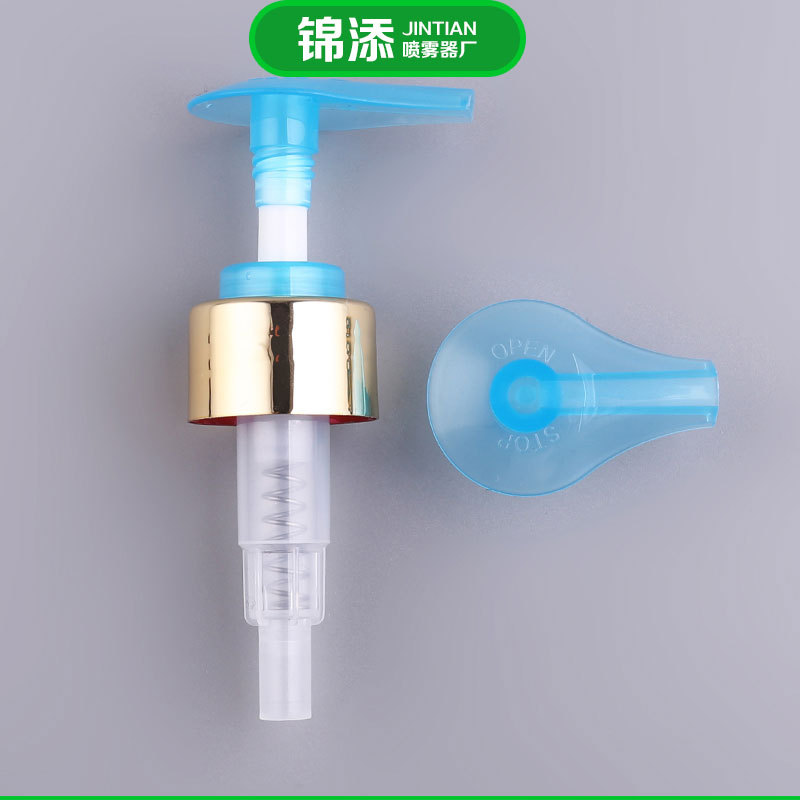 供应氧化铝螺纹泵 洗手液洗发露沐浴露UV喷涂泵头手压式喷头
