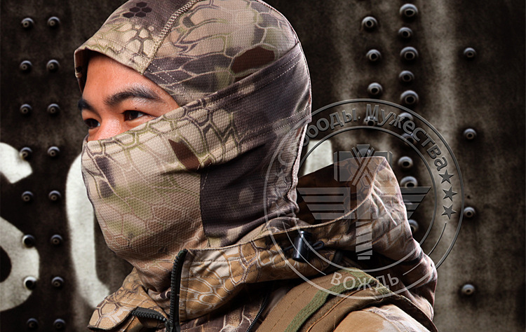 Jefe de camuflaje Ninja sombrero de secado rápido transpirable deportes bufanda al aire libre a prueba de viento a prueba de arena camuflaje bufanda