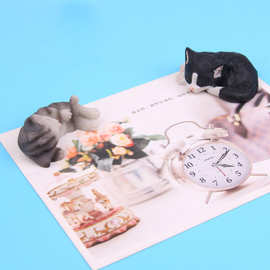 创意卡通冰箱贴仿真小猫磁铁磁贴吸铁石韩国3D立体创意磁贴定