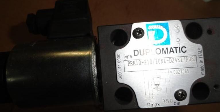 原装意大利DUPLOMATIC迪普马比例溢流阀PRE3G-210/12V-E0K11/C