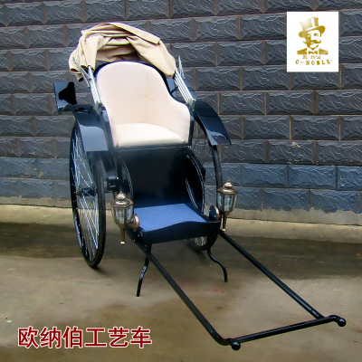 Retro Human Rickshaw Old Beijing Rickshaw Film props Scenic spot visit Rickshaw customized Electric