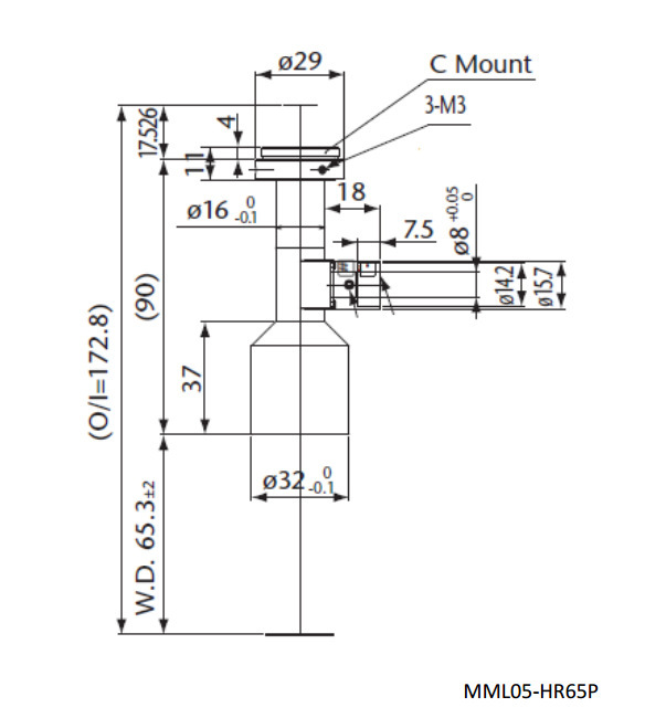 MML系列MML固定倍率镜头 Moritex茉丽特 MML05-HR65P 远心镜头