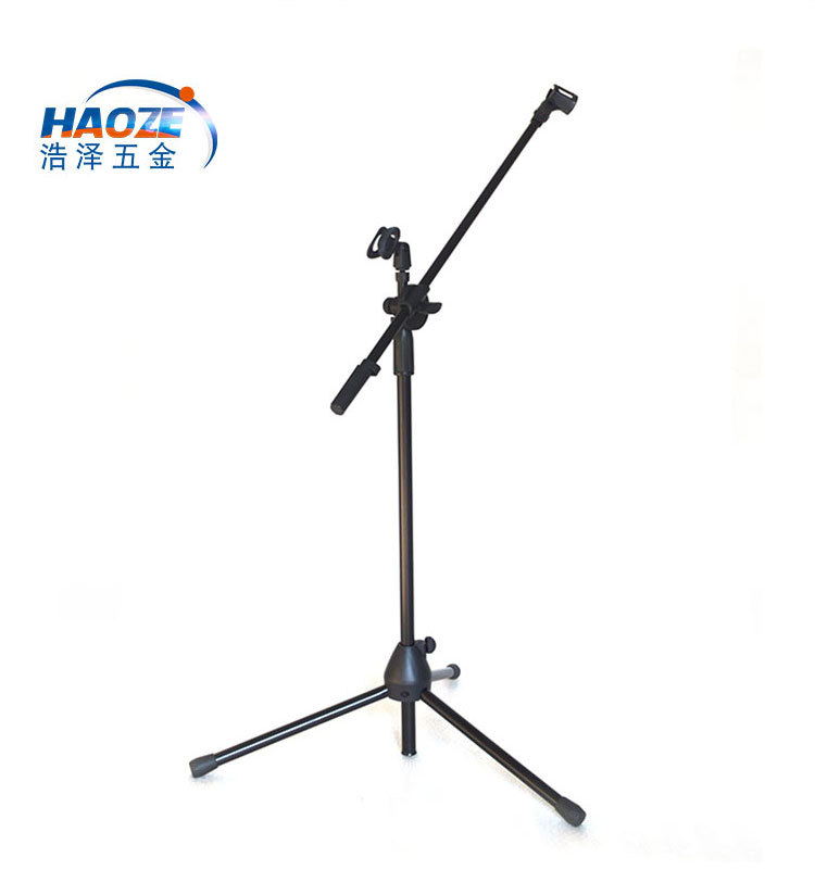 Venta al por mayor soporte de micrófono de trípode de nylon reforzado anti-Paso de elevación de piso micrófono soporte de juego accesorios de instrumentos musicales