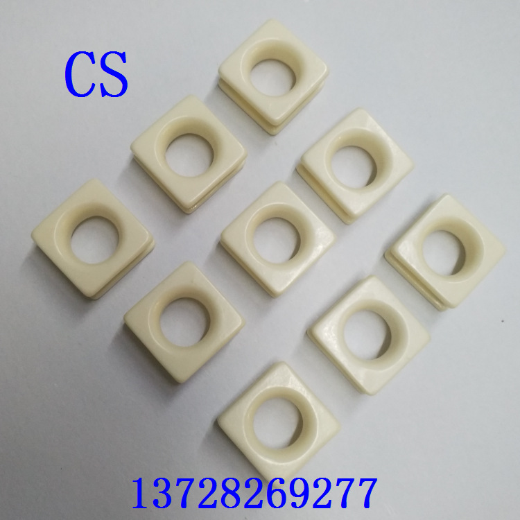 正方形导丝器方形过线器方形氧化铝导丝方形陶瓷正方形纺织配件