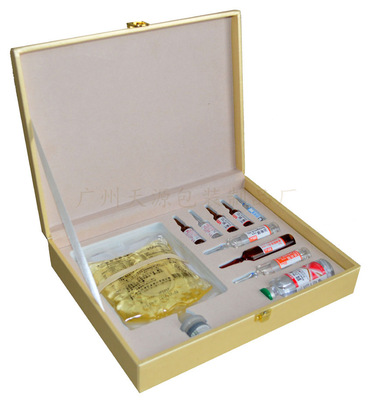 Factory wholesale Leather box PU The leather box Health products Packaging box