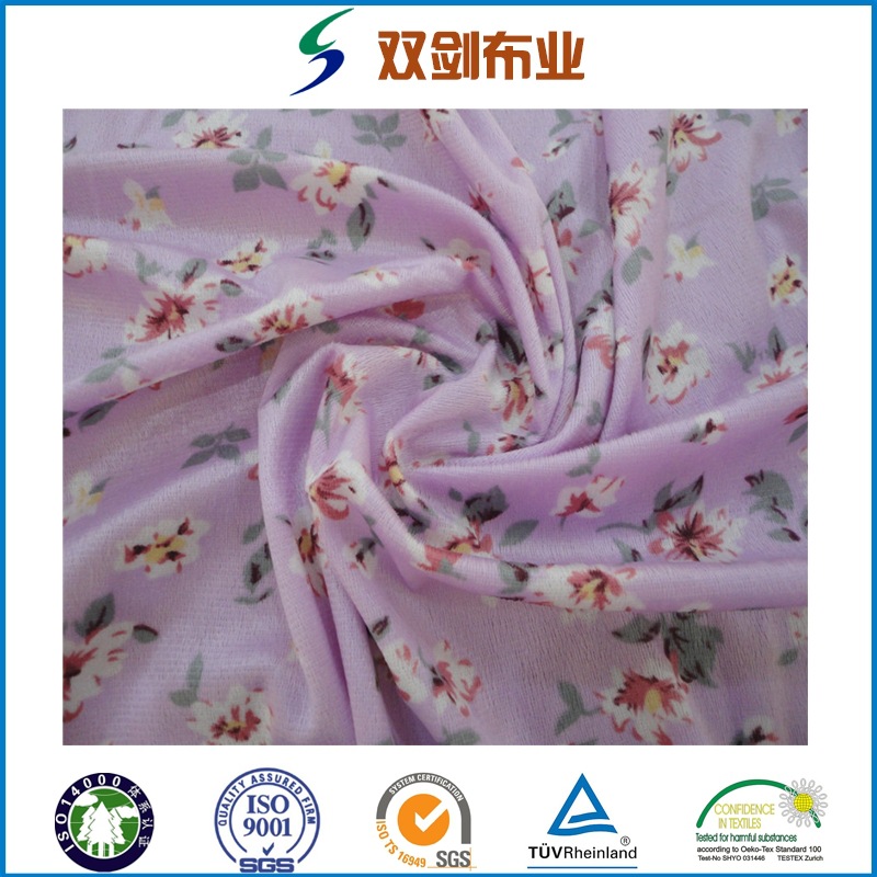 生产经编仿超柔短毛绒超柔印花染色沙发窗帘面料