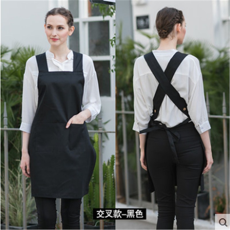 Estilo coreano moda cocina delantal adulto manicura esteticista supermercado trabajo camarero impermeable logotipo personalizado