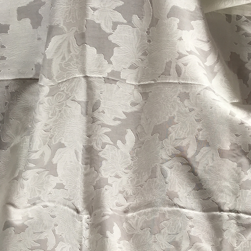 专业生产丝棉剪花 丝棉剪花提花面料 女装真 丝提花剪花面料批发