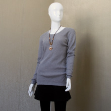 爱慧良品牌毛衫 女款圆领套头简单中性打底羊毛衫