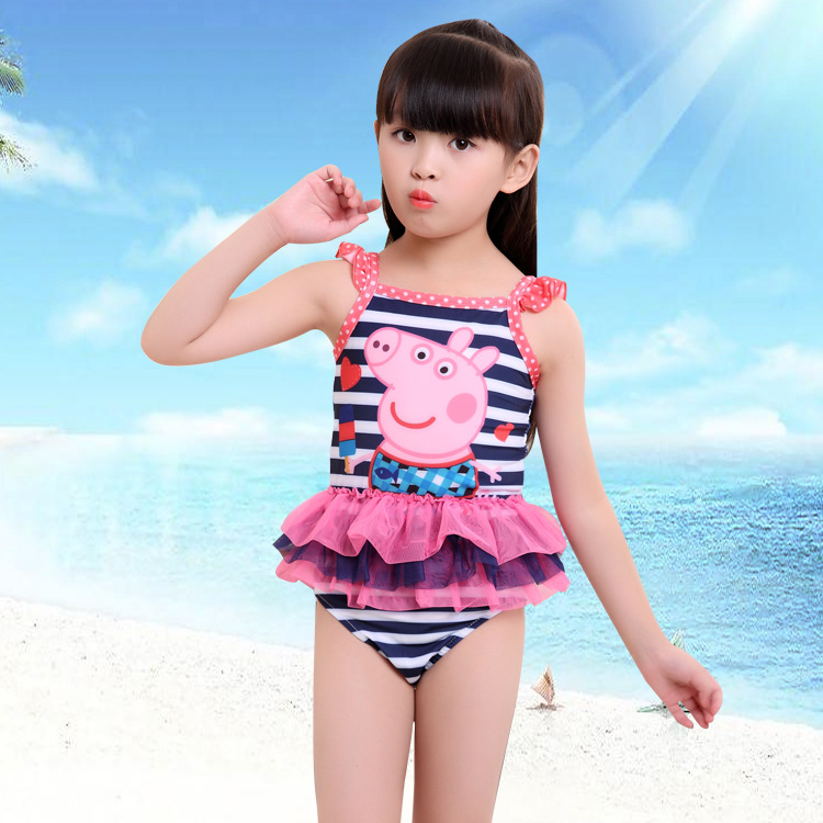 比基尼泳装婴儿宝宝女童泳衣连体学生儿童游泳衣少女防晒衣婴幼儿|ms