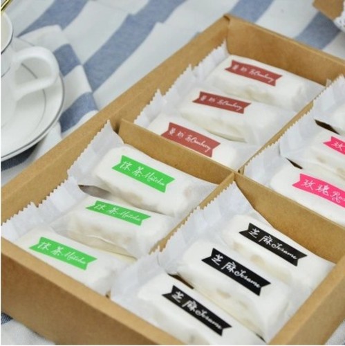 Flavor Stickers Matcha Original Mango Rose Durian Strawberry Coffee Chocolate Cranberry Biscuit Sealing Sticker