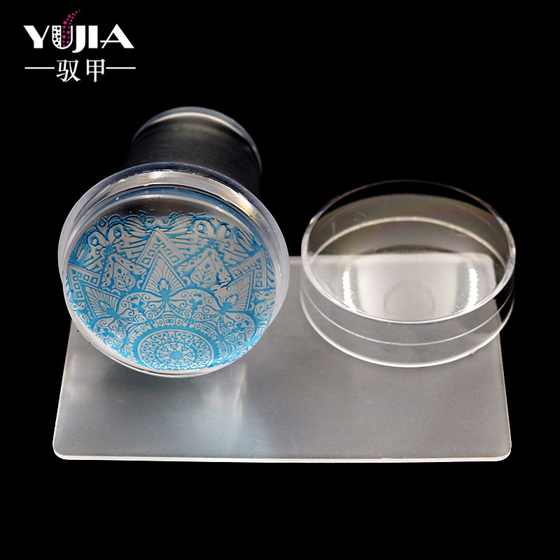 Directo de fábrica nuevo totalmente transparente helado transparente manivela arco 3,8 cm cabeza de silicona con tapa sello raspador grande