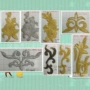 金银刺绣服装刺绣花补丁贴