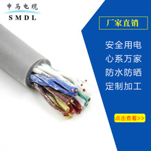 铜芯聚氯乙烯绝缘聚氯乙烯护套圆形连接软电缆耐高温电缆复合电缆