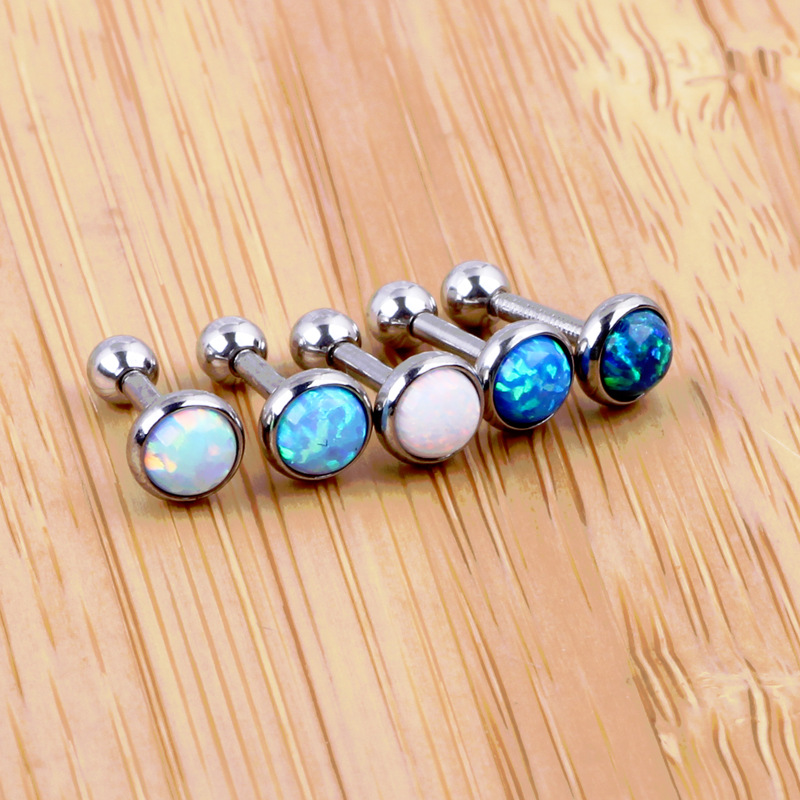 Labret stud lip piercing jewelry styling detail