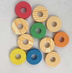 Wholesale wood grain main shaft circular spool winding board wire winding foam wheel fishing tackle accessories winding board spool