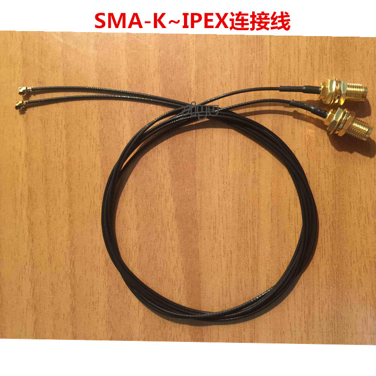 一代黑色IPEX端子线 SMA-k母头连接线 跳线 馈线 转接线 PCB扣板