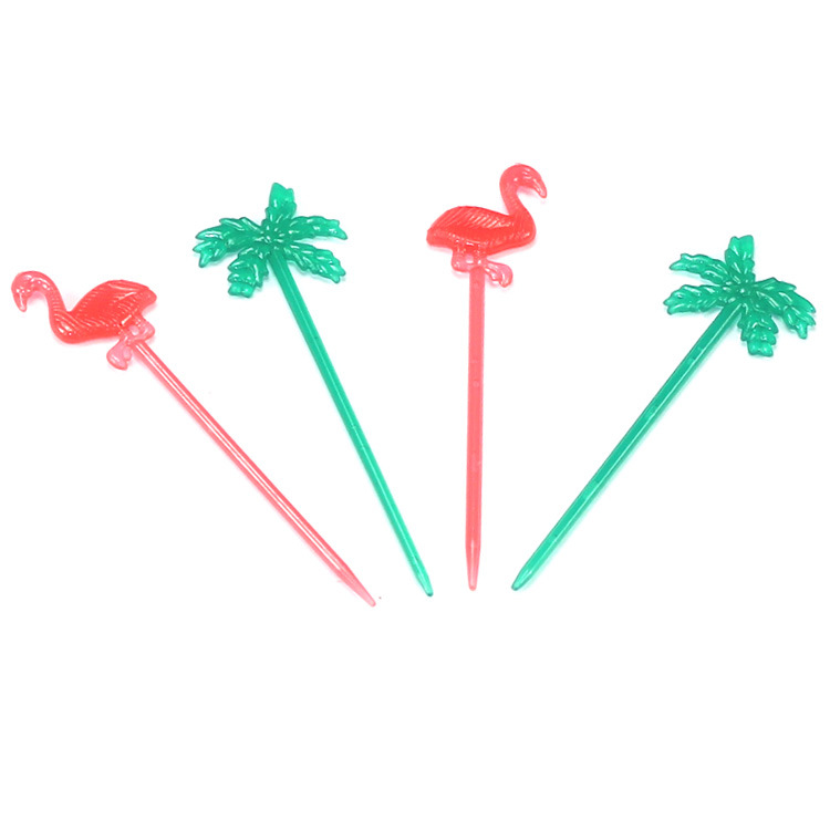 壹次性塑料酒吧ktv專用果叉定制蛋糕果盤水果簽現貨