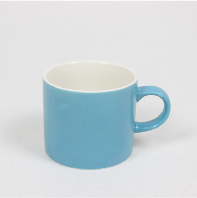 Fábrica directa mate esmalte taza de café de cerámica taza de té 6 color caramelo taza de café arco mate de gran capacidad