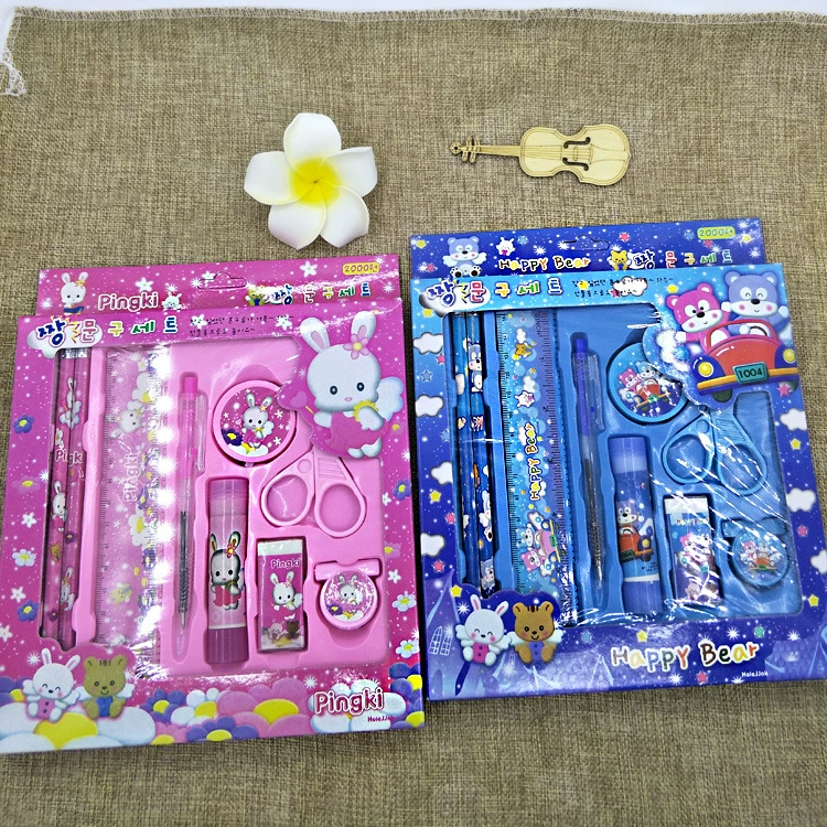 Карандаш 9 предметов канцелярский костюм ученик школьные принадлежности 61 детский подарок на день рождения Заводской магазин