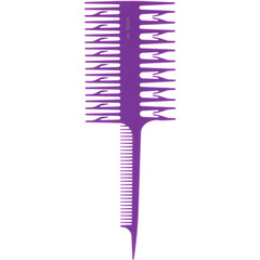 Salon Double-Sided Ombre Comb with Dividing Sections, Pointed Tip, and Smooth Finish—Perfect for Hair Coloring, Styling, and Hair Management—Beauty Tool