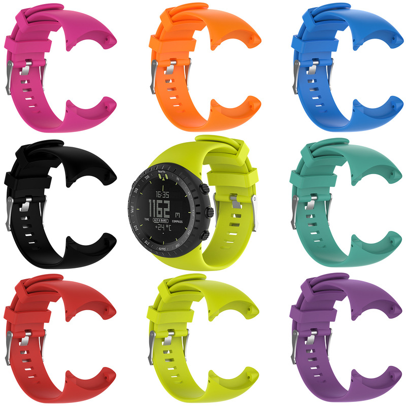 Suitable for Songtuo SUUNTO CORE CORE CORE ALL BLACK bracelet silicone strap wristband Suitable for Songtuo SUUNTO CORE CORE CORE ALL BLACK bracelet silicone strap wristband