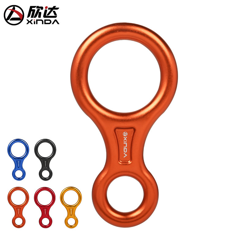 Xinda Outdoor 8-ring Descender Escape Descender Descender Descender Cable Descender Protector Equipment 45KN Xinda Outdoor 8-ring Descender Escape Descender Descender Descender Cable Descender Protector Equipment 45KN