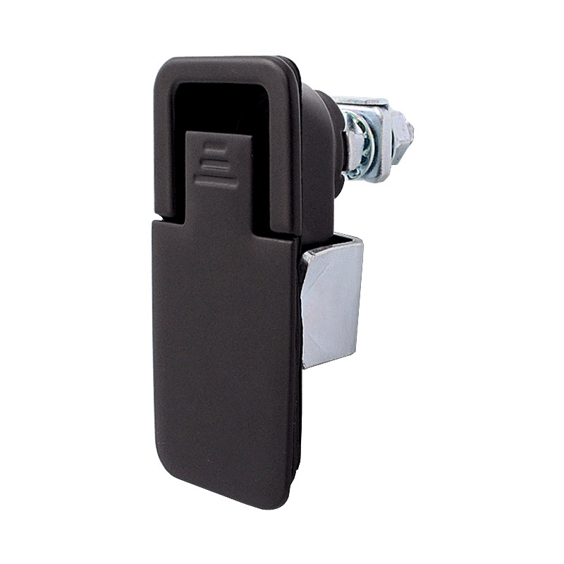 SK1-050B工业配电箱机箱机柜锌合金黑色平面回压式迫紧机械门锁批