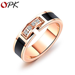 Keep Fucking Going Double Titanium Steel Open Adjustable Ring display picture 11