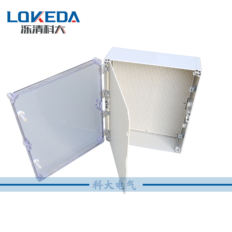 科大直供PVC防水箱 IP66户外防水配电箱 透明电力控制箱12路控制