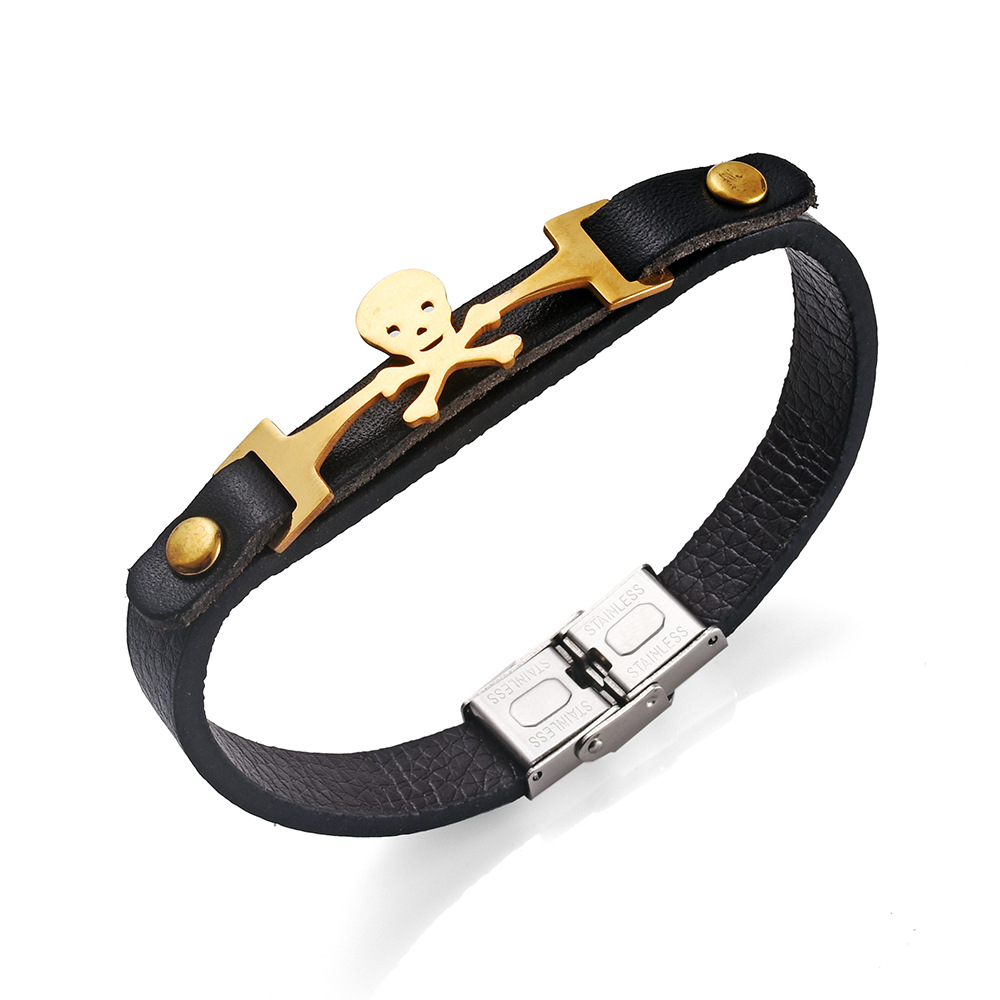 Fashion Skull Men's Bracelets display picture 2