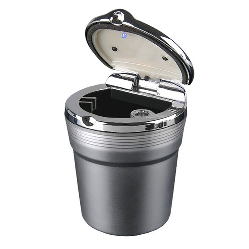 车载烟灰缸多功能带LED灯带盖出风口创意车内用耐高温汽车烟灰缸