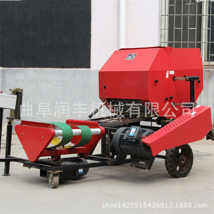 便于运输的鲜草打包机 稗草饲料打捆包膜机结构原理