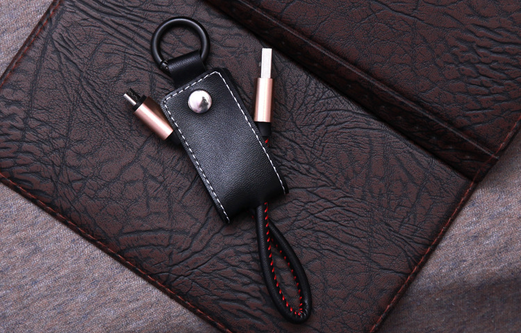 三星小米华为便携手机数据线安卓通用钥匙扣充电线批发