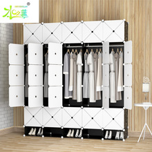 衣柜简约现代立体型组装布艺塑料柜子钢架衣橱衣柜收纳简易衣柜