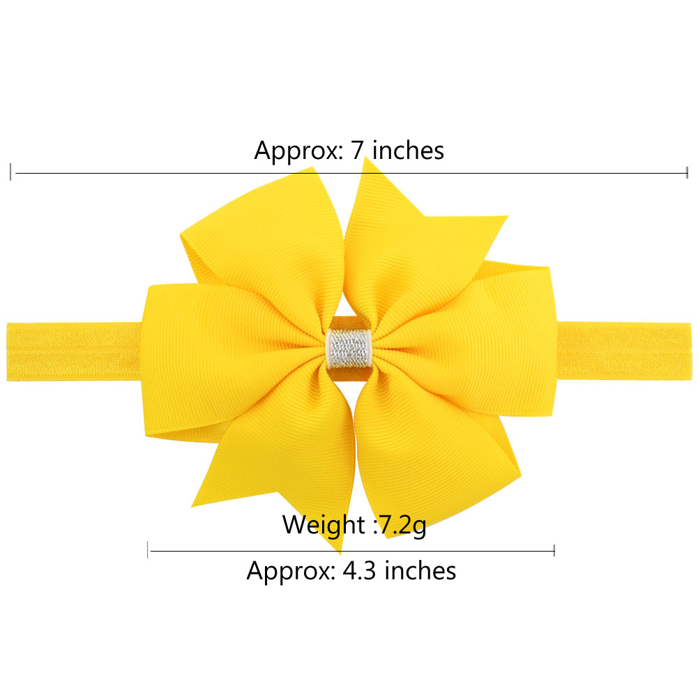 European And American Baby Headdress Cute Flowers Bow Hairband display picture 2