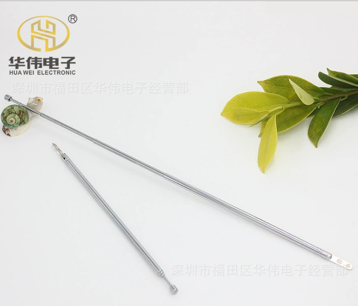 180 ° с двумя отверстиями круглые железные стержни для антенны Радио телескопическая антенна игрушечная антенна/6158-4 секции 62CM
