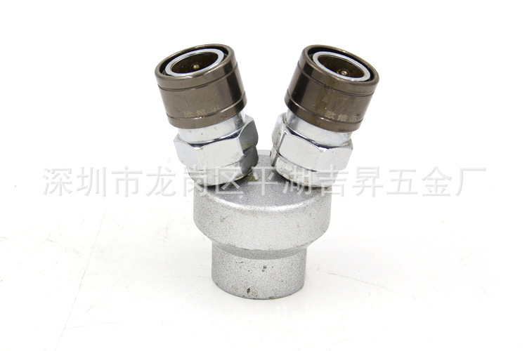 原装台湾欧维尔 高档C式圆两通接头 两叉式气管快速接头 快插