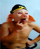 Бутик Madehua версия свиньи Bajie Mask Drama Performance Funny Pig Eight Ring Latex Head Elever