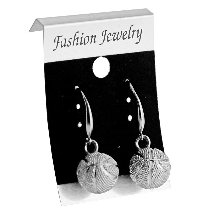 Round Basketball Earrings Wholesale display picture 3