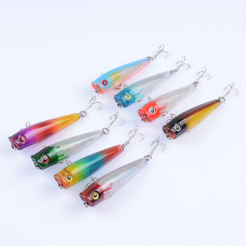 Luya bait 8 colors water surface wave lying bait 6.5cm/6.6g inner laser bionic bait fake bait plastic hard bait