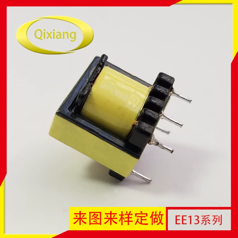 [Долгосрочная поставка производителя] Высококачественный вертикальный высокочастотный трансформатор EE13 (5+5) можно настроить и по индивидуальному заказу.