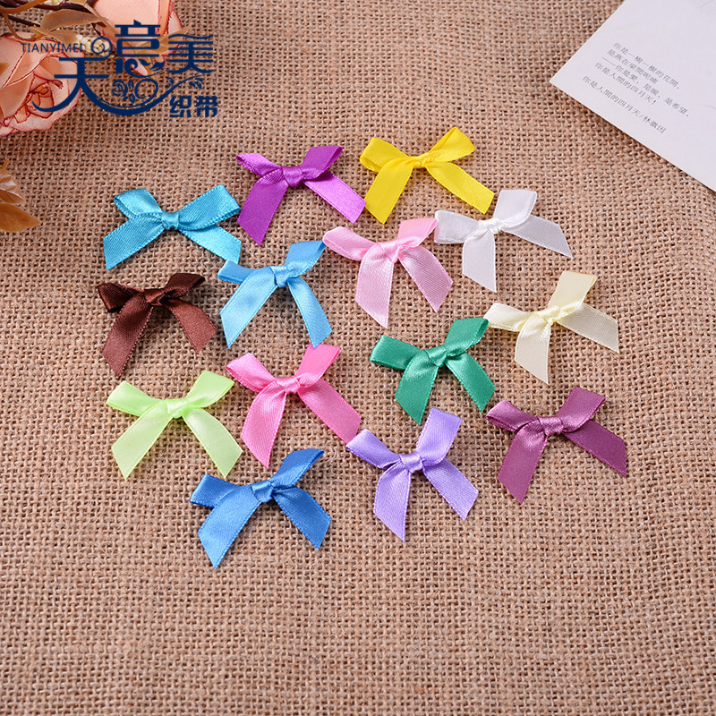 Fabricante en stock 1cm cinta anudada a mano accesorios textiles cinta arco producción