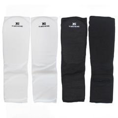 連腳背護腿空手道跆拳道護腿板護脛 腳背護腿打拳擊格鬥棉質護具