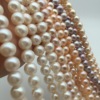 Necklace from pearl, round beads, 8-9-10mm
